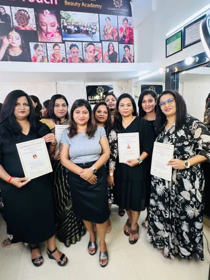 Another group of certified beauty professionals. We make sure every student gets individual attention and support throughout the course.