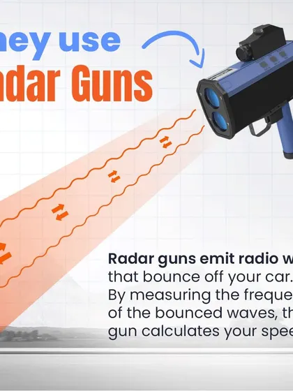 How do traffic police catch overspeeding cars? They use radar guns that emit radio waves. By measuring the frequency of the waves that bounce back, the gun calculates your speed.