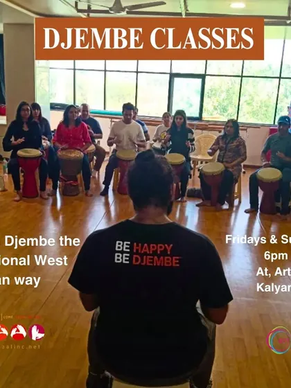 Feel the rhythm of Africa. Our djembe classes teach the traditional West African way of drumming in a fun, supportive group setting. Join us to start your drumming journey.