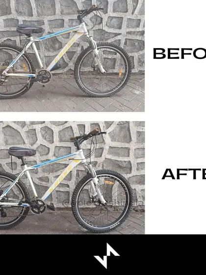 Another full view of a Kross MTB we restored. We take pride in our ability to make any old bike feel new, no matter the brand or condition.