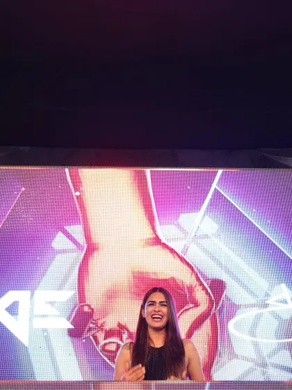 A moment of laughter and joy while DJing at a Delhi wedding. Celebrating love and happiness with my music is one of the most rewarding parts of my job.