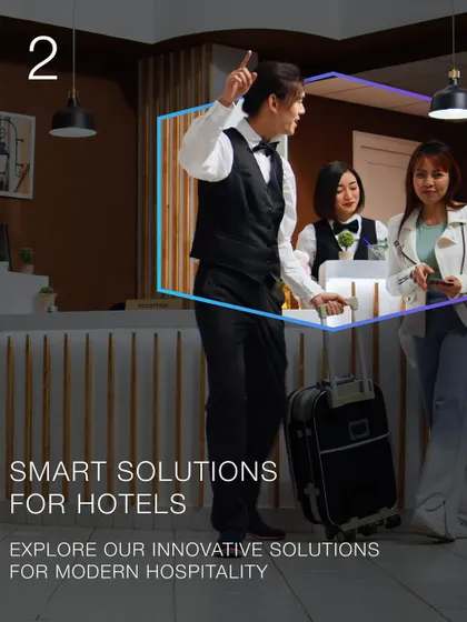 For the modern hospitality industry, our innovative solutions offer a competitive edge. We provide systems that not only impress guests but also give hotel management powerful tools for energy savings and operational control.