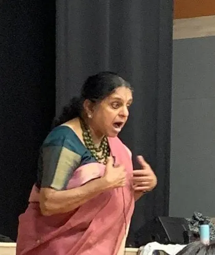 The first day back for teachers at The Shriram School in Delhi. I led them on a journey, and by the end, the workshop on storytelling had filled them with new energy for the classroom.