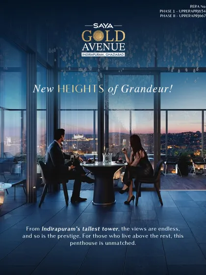From the top of Indirapuram’s tallest tower, the views are endless, and so is the prestige. We designed our penthouses for those who seek a life above the rest, offering unmatched panoramic views of the city skyline.