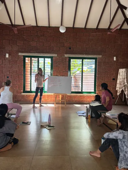 A wide view of our philosophy session. We create a relaxed, supportive atmosphere where students feel comfortable asking questions and exploring ancient wisdom together.