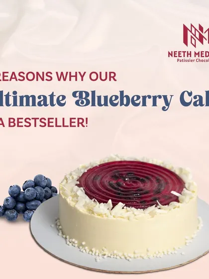 5 reasons why our Ultimate Blueberry Cake is a bestseller! It's packed with fresh, juicy blueberries and has the perfect balance of flavors.