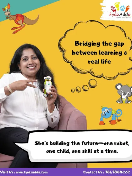 Ashwini is building the future, one robot and one child at a time. Her work is all about bridging the gap between classroom learning and real-life application.