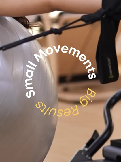 Small movements, big results. This is the core principle of Pilates, where every controlled motion is designed to create significant changes in your body's strength and alignment.
