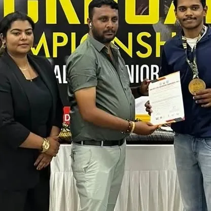 With two gold medals from the 3rd state level Kickboxing championship. A successful day of competition.