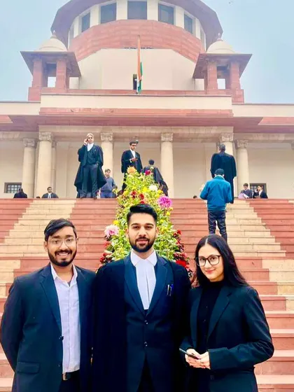 With two of the brightest members of our January intern batch. My goal is to identify and nurture the next generation of talented legal minds.