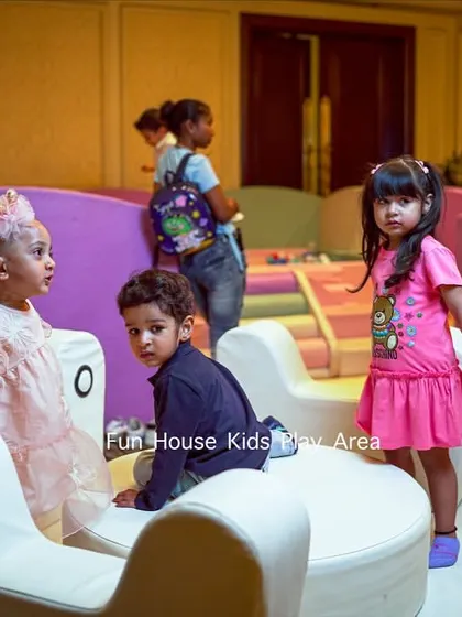 Candid moments of children playing together on our soft play equipment.