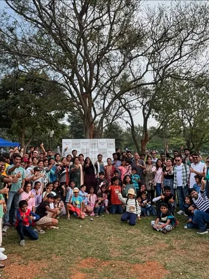 A massive group photo from a Family Day event we organized for a global company. We can create events that include employees and their families for a fun-filled day.