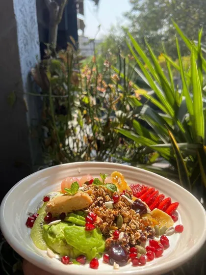 A healthy and beautiful breakfast bowl, as seen during a breakfast tasting.