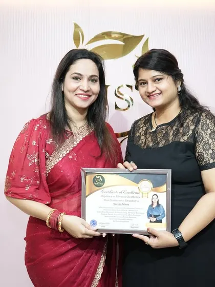 Celebrating the success of another student from our Salon Cosmetology Diploma batch. Her journey as a skin expert is just beginning.
