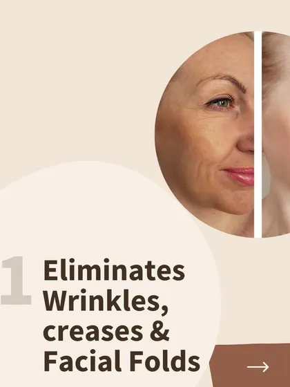 PlasmoDerm is highly effective at eliminating wrinkles, creases, and facial folds. By stimulating your skin's natural regenerative processes, it helps to smooth and plump the skin for a more youthful look.