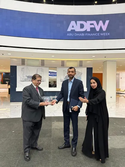 Our Managing Partner Cyril Shroff with representatives from Abu Dhabi Finance Week (ADFW) and ADGM, signifying our expansion and commitment to the Middle East market.