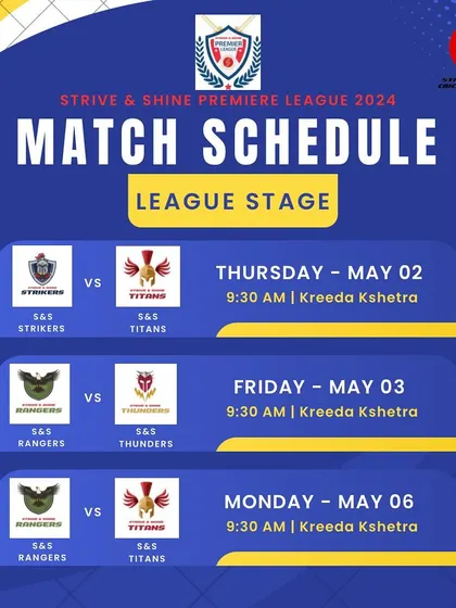 The second half of the SSPL league stage schedule. The competition is heating up as teams fight for a spot in the finals.