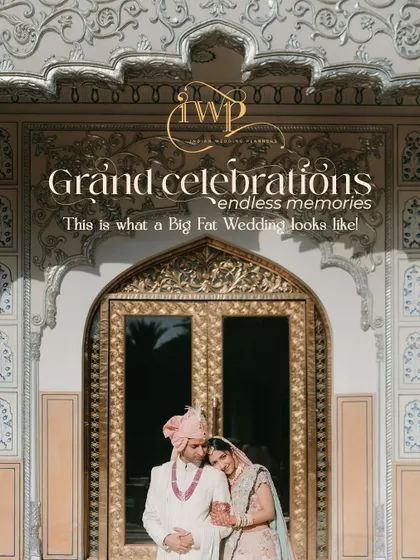 A timeless portrait of a couple against the intricate architecture of a Rajasthani palace. I work to ensure that every element, from the couple's styling to the choice of location, comes together to create these picture-perfect moments that feel straight out of a dream.