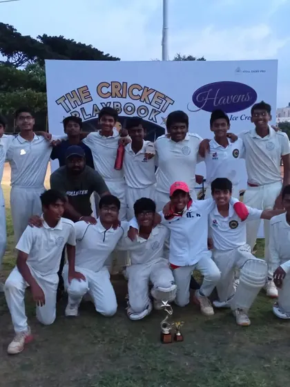 Our U16 team celebrates their runner-up finish in The Cricket Playbook tournament, a fantastic achievement reflecting their hard work.