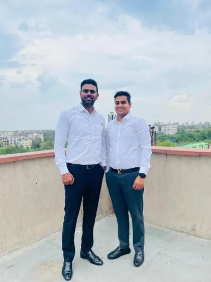 With a colleague at Saket Court. The legal profession is about strong networks and working together to serve our clients better.