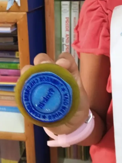 A close-up of our personalized stamp, a special reward for completing the "Diverse Page Adventure." Each child gets a stamp with their own name, making their achievement feel extra special.