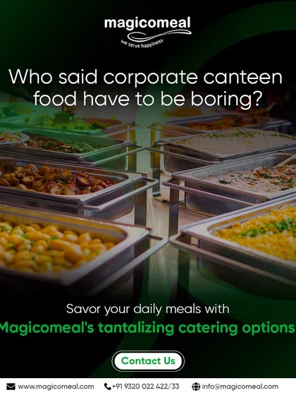 Who said corporate canteen food has to be boring? This image of a lavish buffet spread challenges that notion, inviting you to savor my tantalizing and diverse catering options for your daily meals.