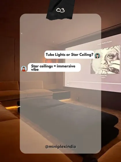 This or That: Tube Lights or Star Ceiling? For a truly immersive and magical vibe, a star ceiling is unbeatable.
