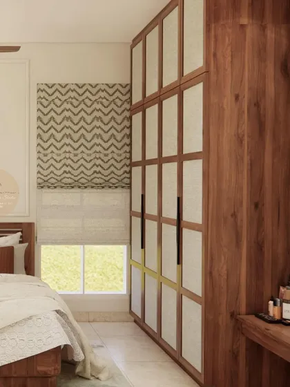 A collection of our bedroom designs, showcasing various styles from modern minimal to ethnic traditional. Each space is crafted to be a unique sanctuary, featuring custom furniture, layered lighting, and thoughtful details.