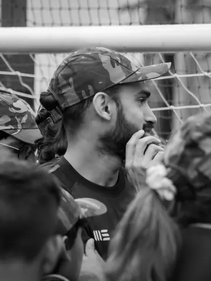 A candid, black-and-white shot of our community gathered during the Kargil Vijay Diwas event. It captures the sense of unity and reflection that defines these special occasions at RSF.