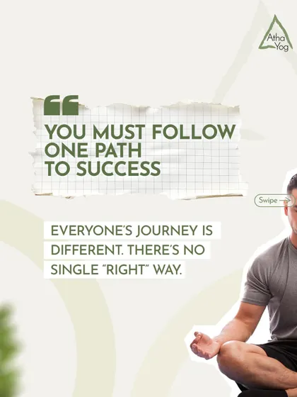 Myth: You must follow one path to success. Fact: Everyone's journey is different. There is no single 'right' way.