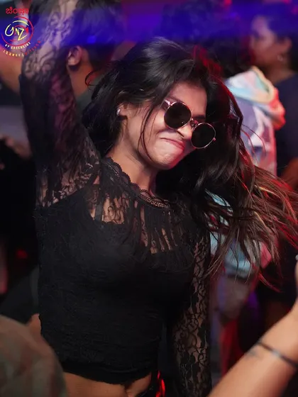 A fun, energetic moment from our Halloween bash.