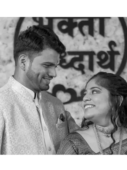 An intimate black and white portrait from an engagement shoot. By removing color, I can focus purely on the emotion and the beautiful connection shared between the couple, making their loving gaze the centerpiece of the photograph.