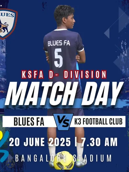 Round 3 of the KSFA D-Division, with Blues FA taking on K3 Football Club.