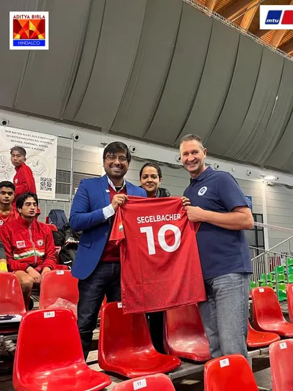Exchanging jerseys with our partners at the MTU Cup. These moments build bridges and foster relationships that benefit our players and the academy in the long run.