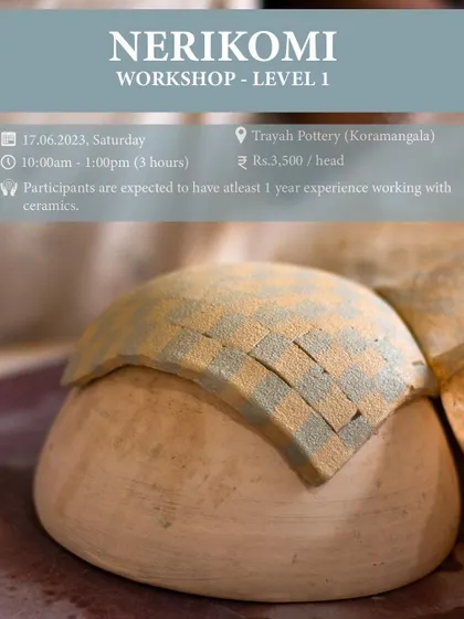 Another announcement for our Level 1 Nerikomi workshop. Please note that this one requires at least a year of experience with ceramics.