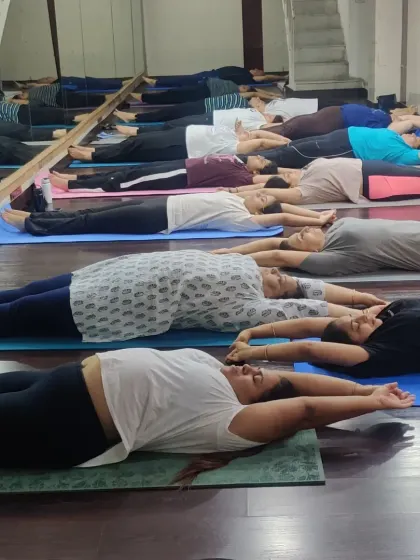 Every session ends with proper relaxation to allow the body to absorb the benefits of the practice. This crucial step helps calm the mind, reduce stress, and aids in the body's recovery and healing process.