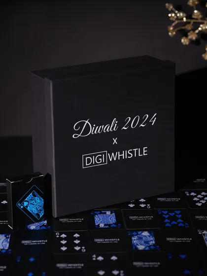 For this corporate Diwali gift, I designed sleek, custom-branded boxes for DIGIWHISTLE, complete with their logo and a modern aesthetic.