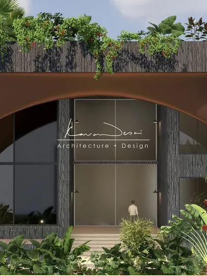This is what I mean by blurring the lines between inside and out. The strong architectural arch is softened by a cascade of rooftop greenery, creating a home that feels both powerful and alive. It’s a design that breathes.