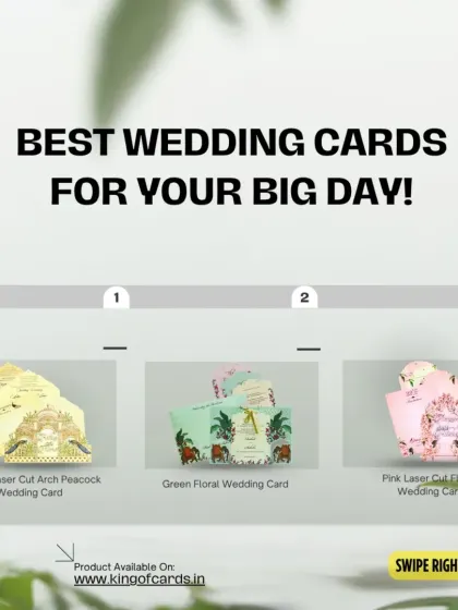 A showcase of my most loved laser-cut invitation styles. Swipe through to find the one that feels made for you, from peacock arches to floral designs.