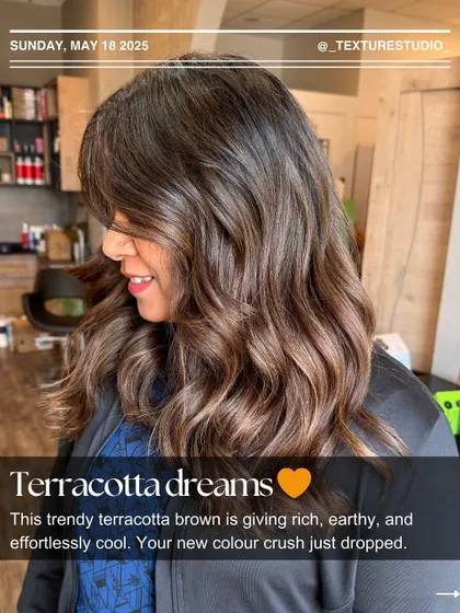 These terracotta dreams are giving rich, earthy, and effortlessly cool. This trendy terracotta brown is the perfect new color crush for a warm, modern look.