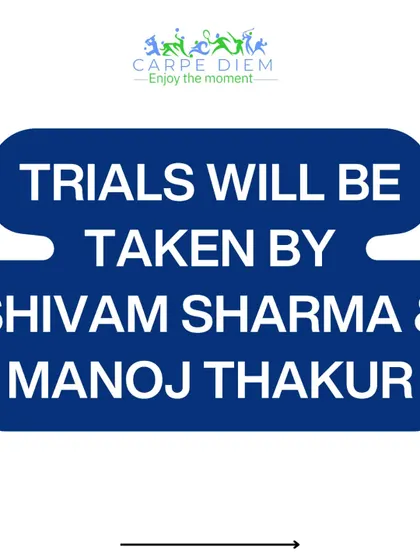 Your child will be evaluated by experienced coaches. The trials are personally conducted by Shivam Sharma and Manoj Thakur, who are dedicated to identifying and nurturing young talent.