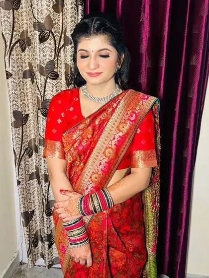 The bride's complete look, perfect for any pre-wedding celebration.