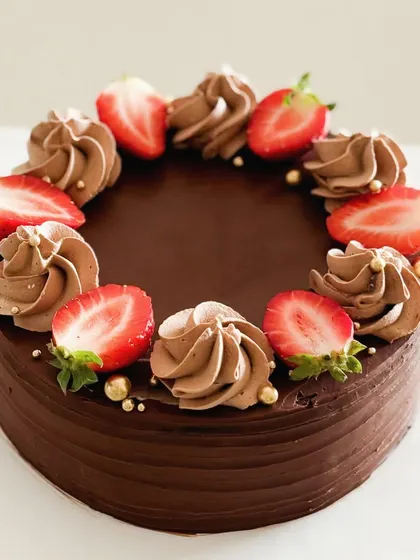 Sweet dreams are made of this. Our strawberry chocolate cake is a classic combination that never fails to bring joy, bursting with the flavor of fresh berries and rich chocolate.