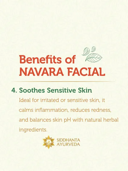 This facial is ideal for calming irritated or sensitive skin. The natural herbal ingredients help to reduce redness and inflammation while balancing the skin's natural pH level.