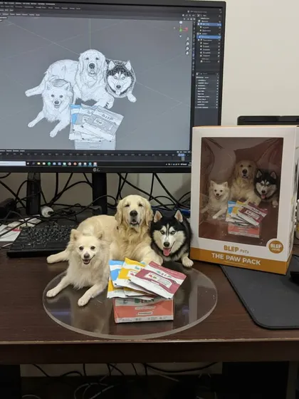 Why should hoomans have all the fun with AI trends? We had to get our Paw Pack in on the nano banana action.