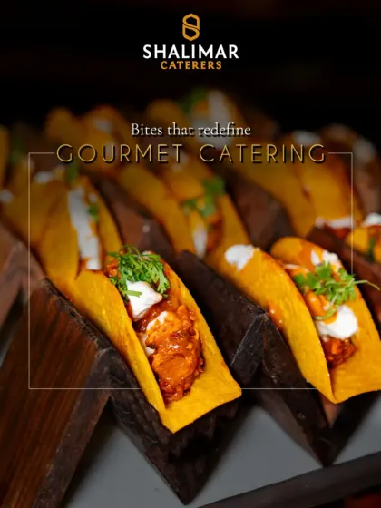 We craft bites that redefine gourmet catering. These mini tacos are an example of our innovative approach, blending international flavors with artistic presentation to create canapés that spark conversation and delight the senses.