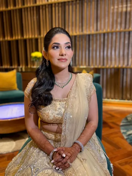Another angle of this beautiful Sangeet look.