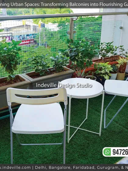 A simple and effective balcony garden setup. I used artificial grass and a few large planters with leafy greens to create a clean, low-maintenance green space for a client.