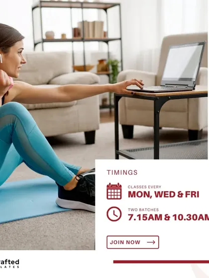 Announcing my online classes, perfect for WFH professionals and homemakers. Join our community and get fit from the comfort of your home with two convenient morning batches.