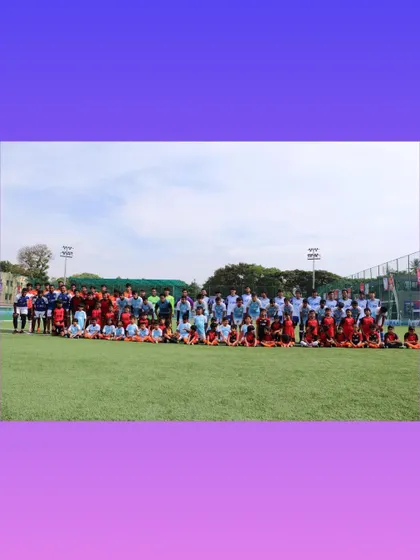 The entire group of players from our intra-club competition, representing different age groups and teams within BPSS.